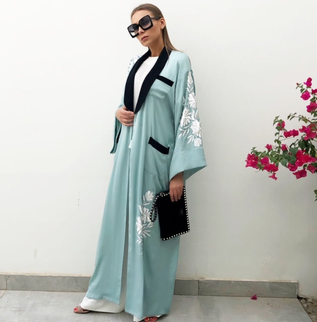 RAM19 ELIZA TURQUOISE ROBE ABAYA