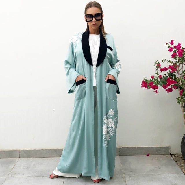 RAM19 ELIZA TURQUOISE ROBE ABAYA