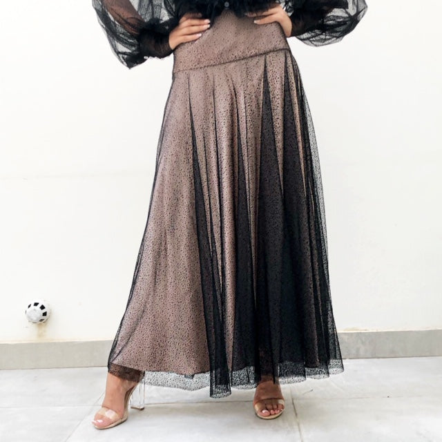 TULLE MAXI SKIRT