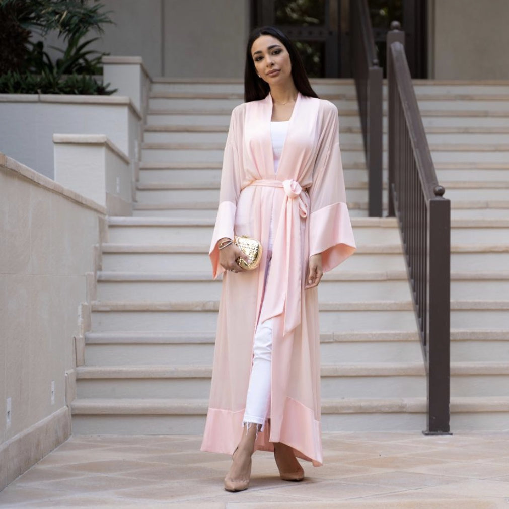 RAM19 PINK CHIFFON SUMMER ROBE