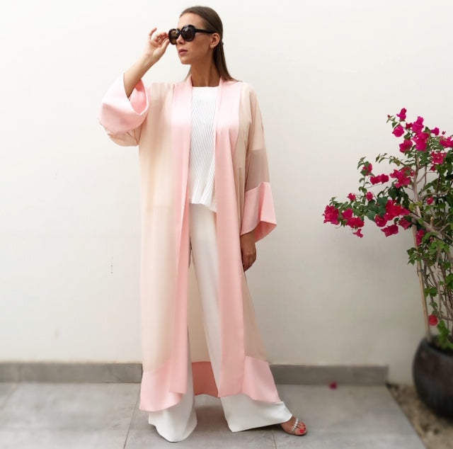 RAM19 PINK CHIFFON SUMMER ROBE