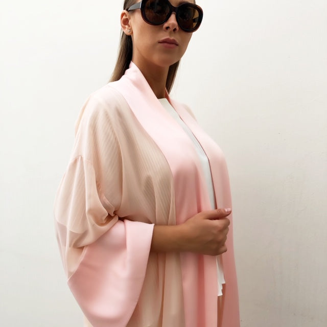 RAM19 PINK CHIFFON SUMMER ROBE