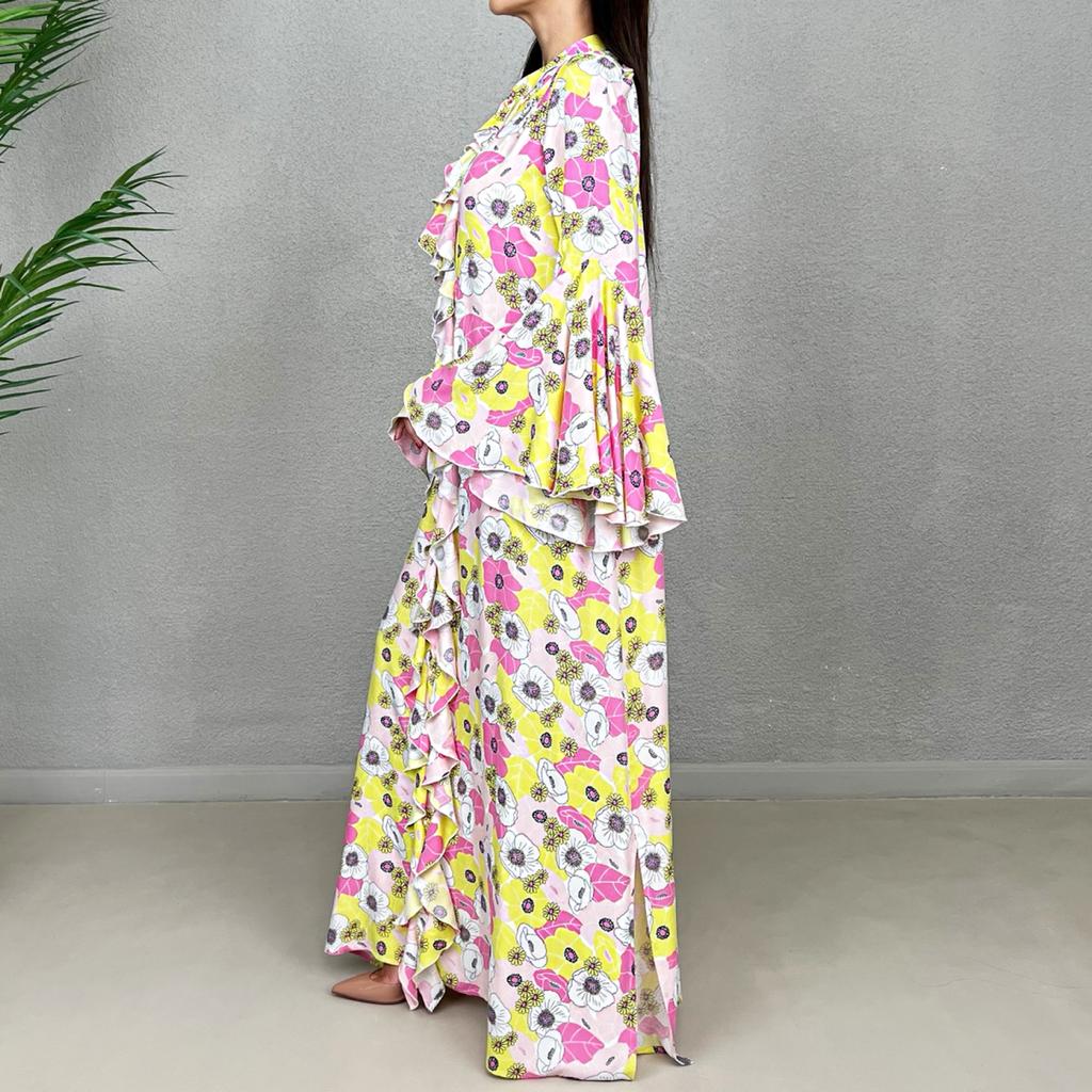 SS22 FLORAL PRINT AMAL SUMMER SHIRT DRESS