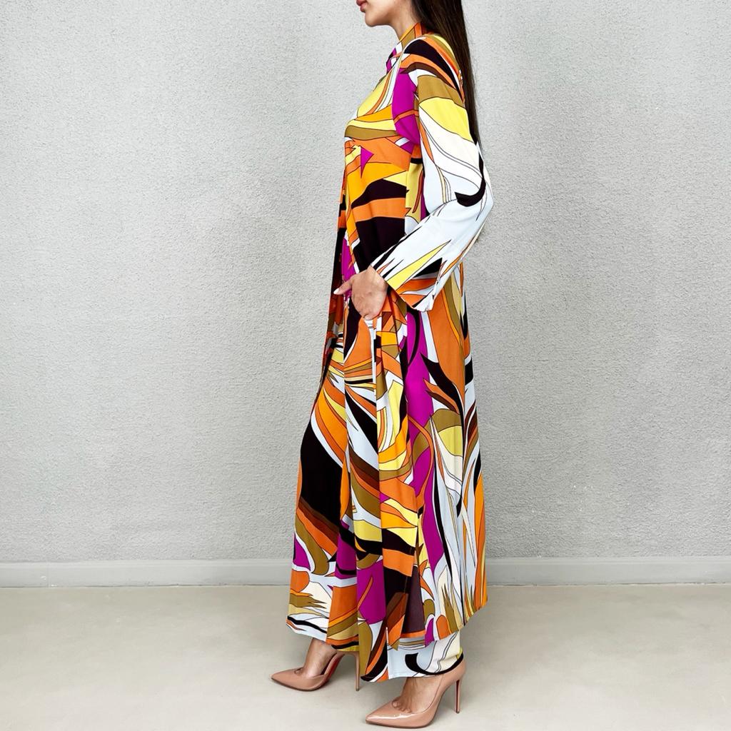 SS22 LONG SHIRT PANTS SET