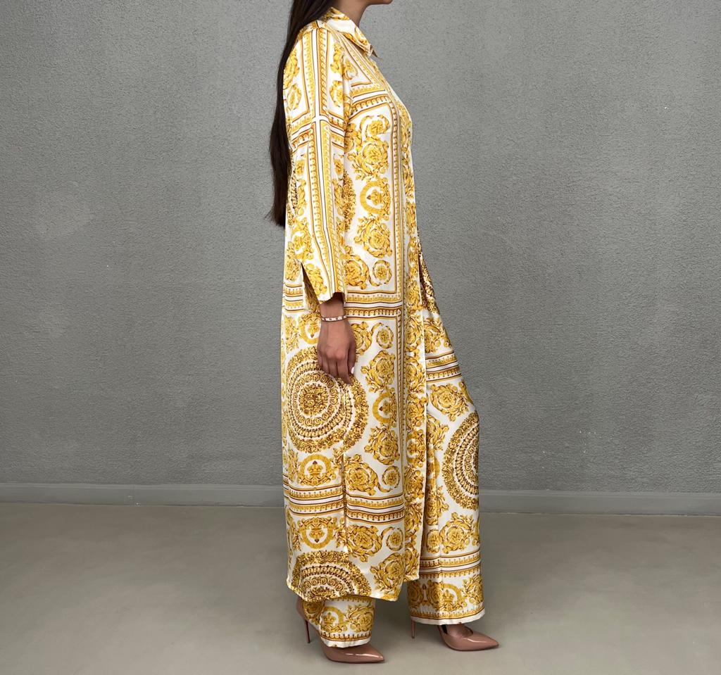 SS22 LONG SHIRT PANTS SET