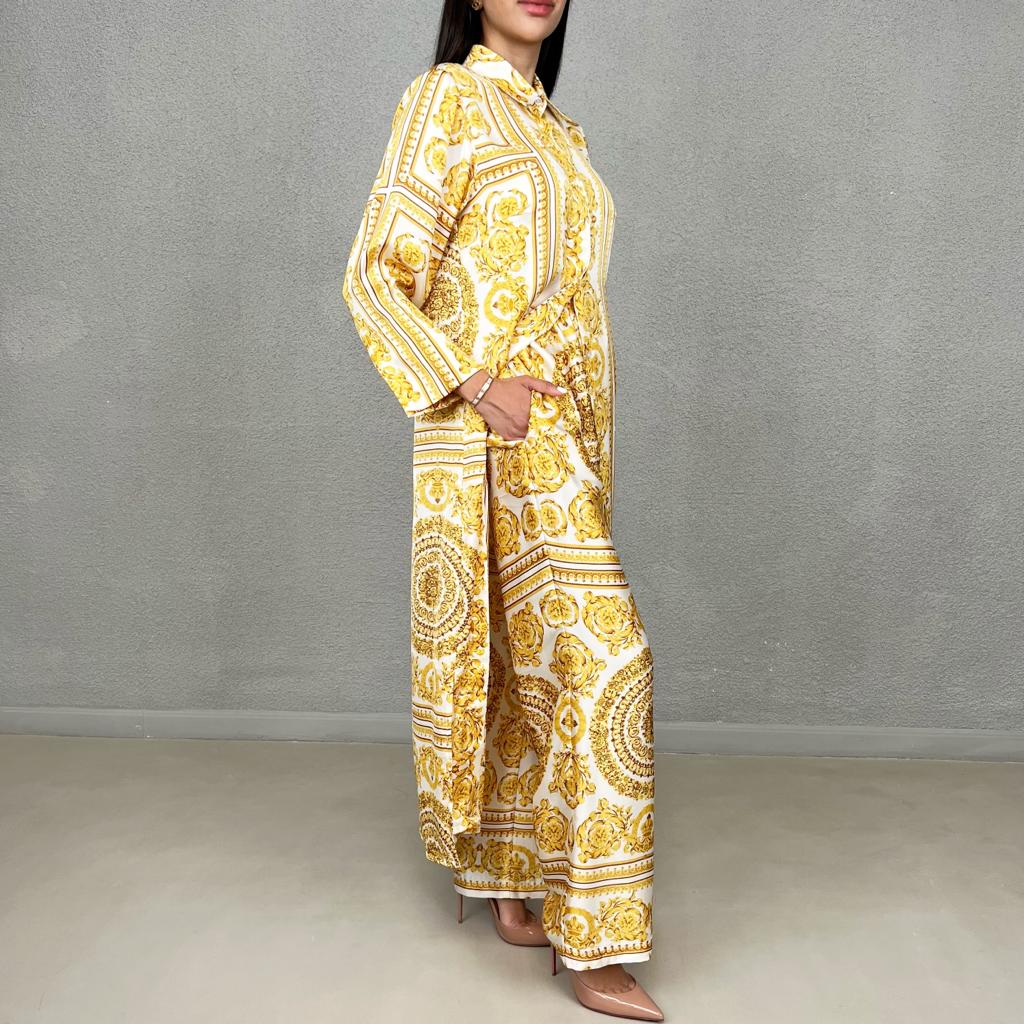 SS22 LONG SHIRT PANTS SET