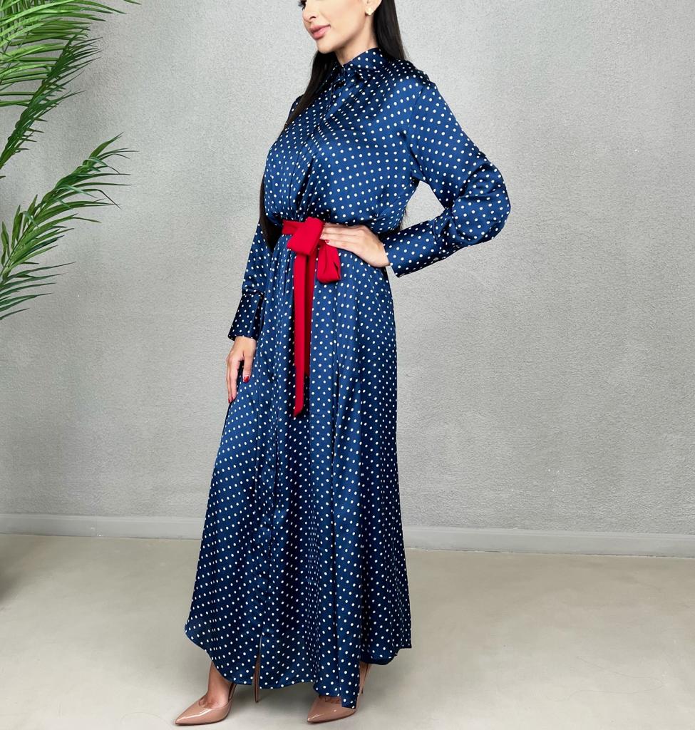 SS22 POLKA DOTS SHIRT DRESS